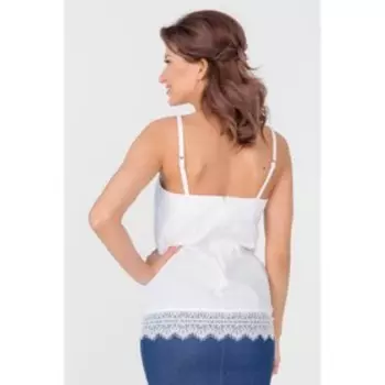 Топ с кружевом по низу, размер 46