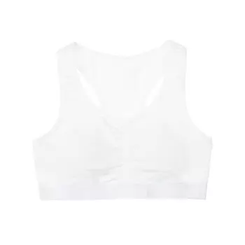 Топ спортивный со съемными чашками, рост 134-140 см, AA, цвет белый