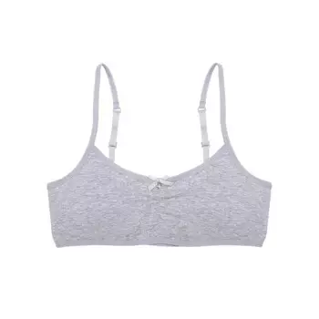 Топ трикотажный для девочки, рост 146-152, AA, цвет светло-серый