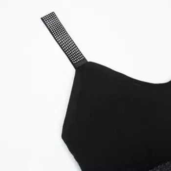 Топ женский Collorista, цвет чёрный, размер 42-44