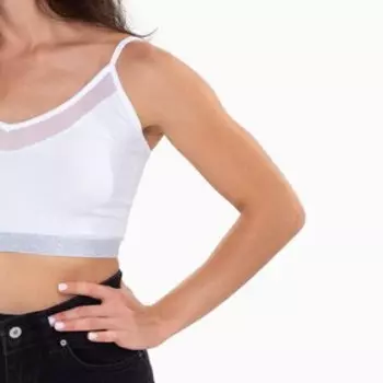 Топ женский, цвет белый, размер 48 (XL)