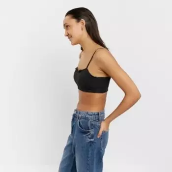 Топ женский, цвет чёрный, размер 42-44