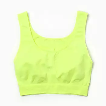 Топ женский, цвет ярко-желтый, размер 48-52 (L-XL)