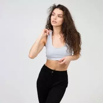 Топ женский, цвет серый, размер 85В