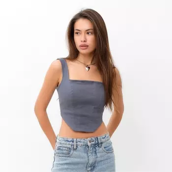 Топ женский джинсовый MIST: Denim р.42, графит