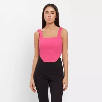 Корсет женский джинсовый MIST: Denim, размер 46, розовый