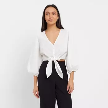 Топ женский MINAKU: Cotton collection цвет белый, р-р 46