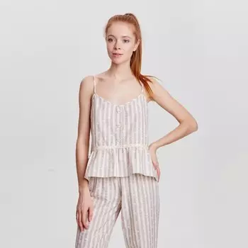 Топ женский MINAKU: Country melody цвет бежевый, р-р 42