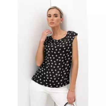 Топ женский, размер 46, цвет черный