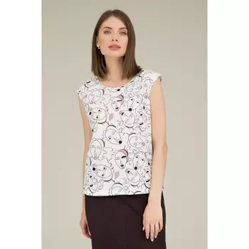 Топ женский, размер 48, цвет белый