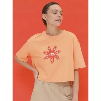 Топ женский, размер 50, цвет оранжевый