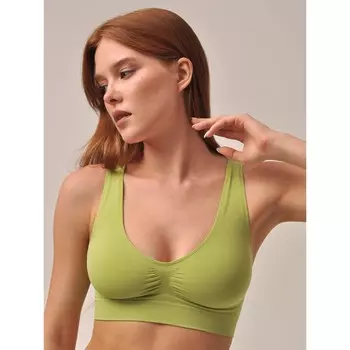 Топ женский Top spalla larga push, размер XL, цвет травяной