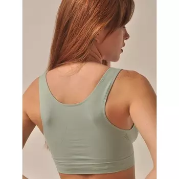 Топ женский Top spalla larga push, размер M, цвет фисташковый