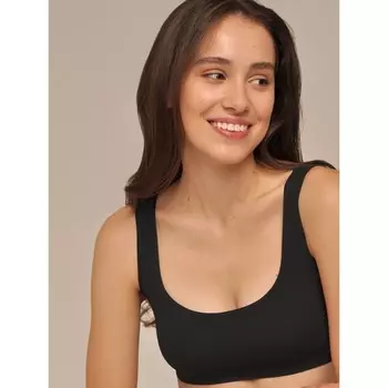 Топ женский Top spalla larga, размер S, цвет чёрный