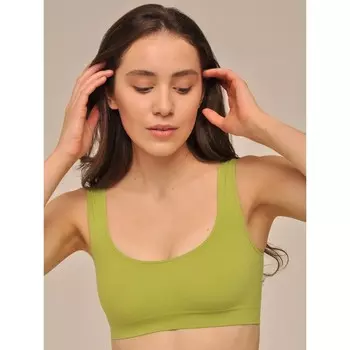 Топ женский Top spalla larga, размер S, цвет травяной