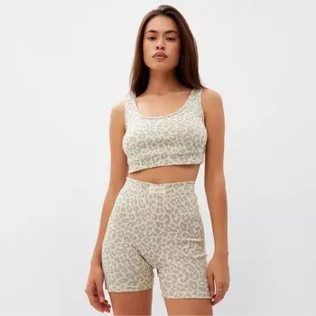 Топ женский укороченный Mist: Leo р. 48, бежевый