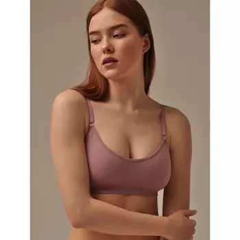 Топ женский With cup, размер S/M, цвет rosa ash