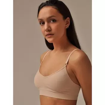 Топ женский With cup, размер S/M, цвет nudo