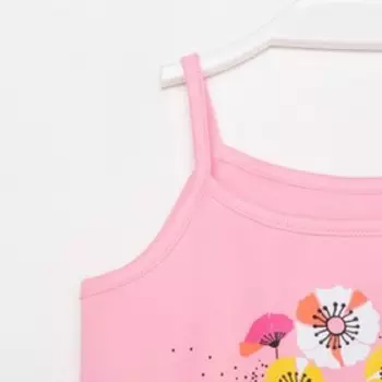 Топик для девочки А.6-991, цвет розовый, рост 128