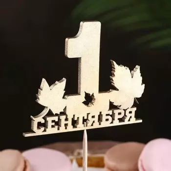 Топпер "1 Сентября", золотой, микс Дарим Красиво