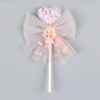 Топпер «Девочка», сердце, светится в темноте