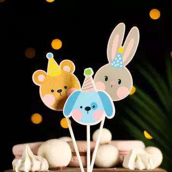 Топпер для торта «День рождения»