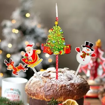 Топпер - свеча новогодний