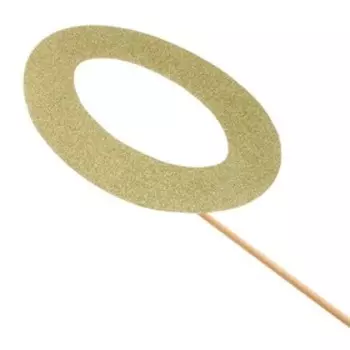 Топпер в торт «Цифра 0», цвет золото