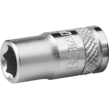 Торцовая головка Kraftool 27815-06_z01, Cr-V, FLANK, хромосатинированная, 1/4", 6 мм