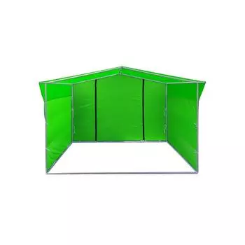 Торгово-выставочная палатка ТВП-3,0х4,0 м, цвет зелёный