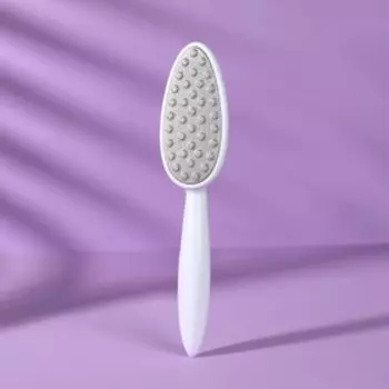 Тёрка для ног, лазерная, 24 см, цвет белый