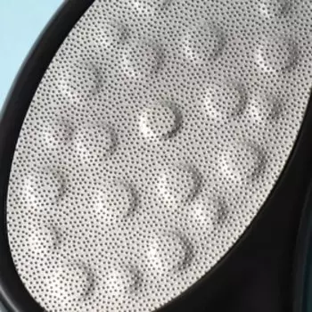 Тёрка для ног, лазерная, двусторонняя, 20,5 см, цвет чёрный