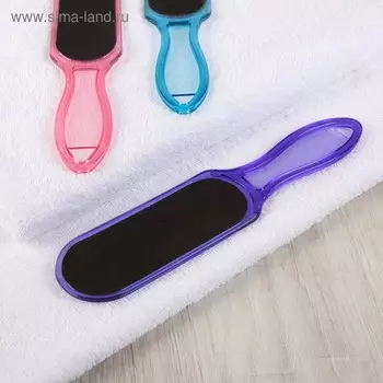 Пилка для пяток, наждачная, двусторонняя, 25 см, МИКС