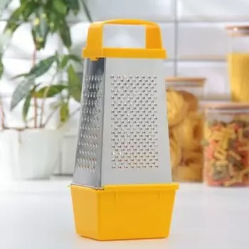 Тёрка «Универсал», 4 грани, контейнер 450 мл, 27120.9 см, МИКС