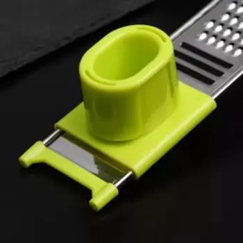 Тёрка для чеснока с держателем Доляна «Гауди», 224,5 см, цвет МИКС