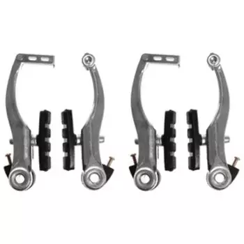 Комплект тормозов Dream Bike, V-brake, алюминий, рамки 110 мм, колодки 60 мм, цвет серебристый