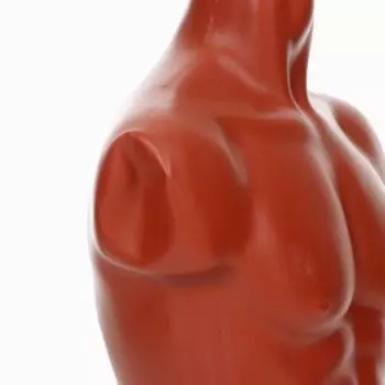 Торс мужской "Карон" 62*85см, объём 85см, цвет оранжевый