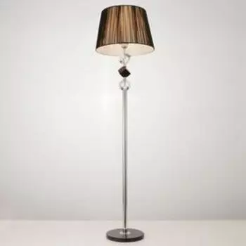 Торшер 19444/1 E27 40Вт хром-черный 42х42х163 см