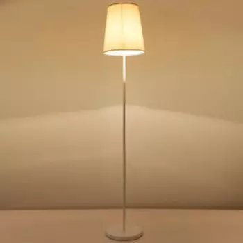 Торшер 6601 1х15Вт Е27 белый/шампанское