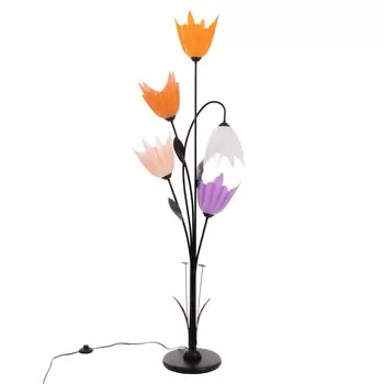 Торшер "Аделла" 5хЕ27 15Вт черный h.145 см