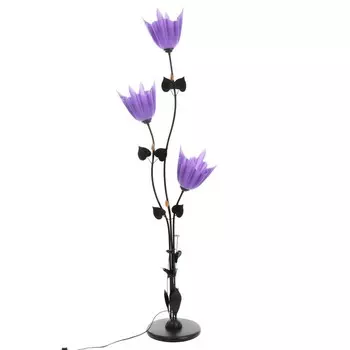 Торшер «Ариадна» 3хЕ27 15 Вт чёрно-фиолетовый h.155 см