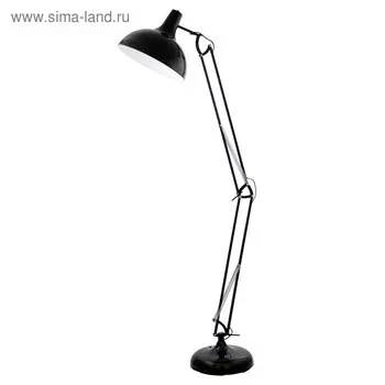 Торшер BORGILLIO 1x60Вт E27, чёрный 38x38x190 см