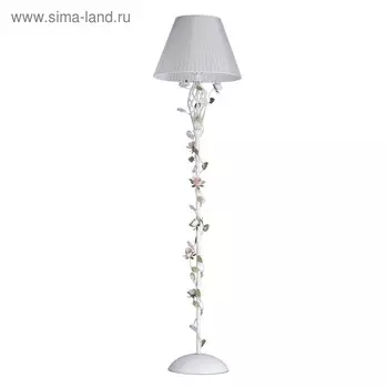 Торшер "Букет" 1x40W E27 белый 40x40x162см