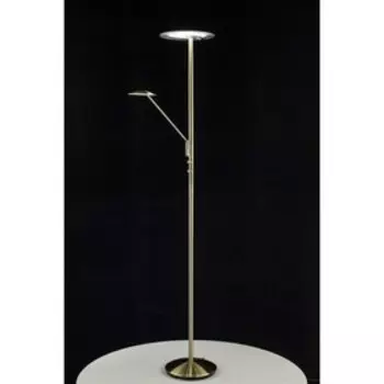 Торшер CL802003 «Дискус», 1x18W/1x5W LED 3000K стар.бронза 41,5x28x180 см