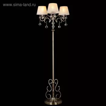 Торшер Eileen 3x40Вт Е27 бронза 58x58x165см