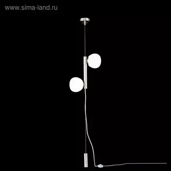 Торшер Erich, 2x40Вт E14 никель