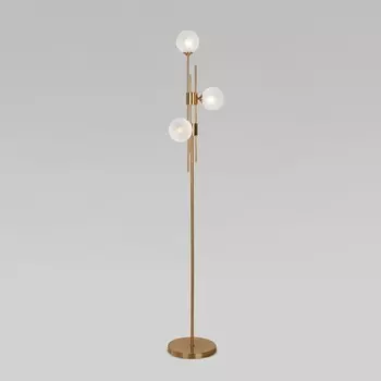 Торшер Eurosvet Volver 01383/3, G9, 3х40Вт, 260х260х1680 мм, цвет латунь