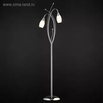 Торшер Ginevra 2x40Вт E14 хром