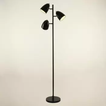Торшер "Грета" 3хЕ27 черный 40х25х170 см