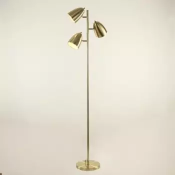 Торшер "Грета" 3хЕ27 золото 40x25x170 см